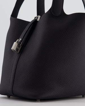 Hermes Picotin Lock Bag 22 in Caban Clemence Leather with Palladium Hardware