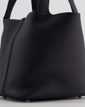 Hermes Picotin Lock Bag 22 in Caban Clemence Leather with Palladium Hardware