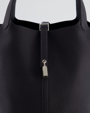 Hermes Picotin Lock Bag 22 in Caban Clemence Leather with Palladium Hardware