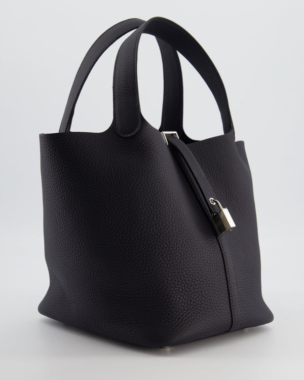 Hermes Picotin Lock Bag 22 in Caban Clemence Leather with Palladium Hardware