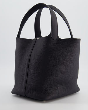 Hermes Picotin Lock Bag 22 in Caban Clemence Leather with Palladium Hardware