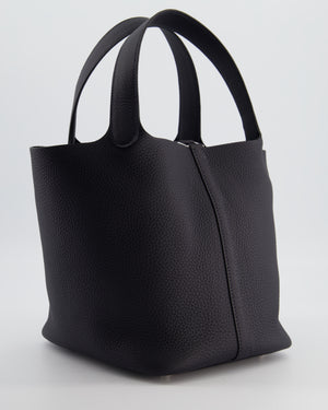 Hermes Picotin Lock Bag 22 in Caban Clemence Leather with Palladium Hardware