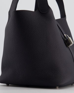 Hermes Picotin Lock Bag 22 in Caban Clemence Leather with Palladium Hardware