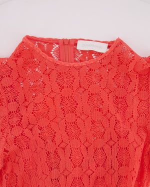 Zimmermann Coral Crochet Maxi Dress Size 2 (UK 12)