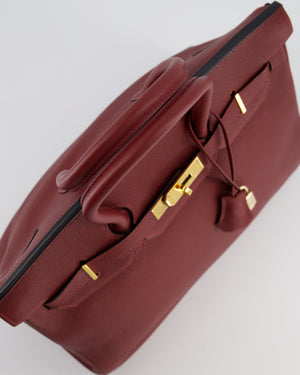 *RARE* Hermès Birkin 35cm Bag Retourne in Rouge H Togo Leather and Gold Hardware
