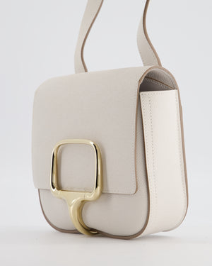 Hermès Mini Della Cavalleria Bag in Beton Epsom Leather and Gold Hardware