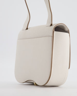 Hermès Mini Della Cavalleria Bag in Beton Epsom Leather and Gold Hardware