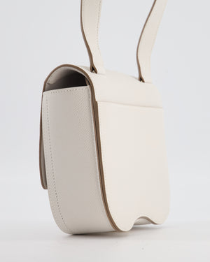 Hermès Mini Della Cavalleria Bag in Beton Epsom Leather and Gold Hardware