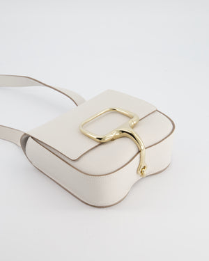 Hermès Mini Della Cavalleria Bag in Beton Epsom Leather and Gold Hardware