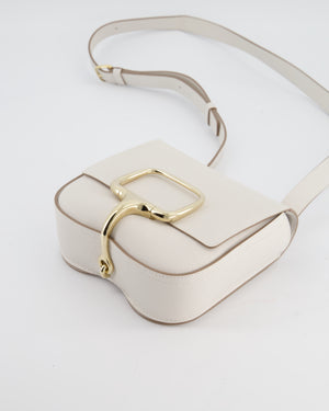 Hermès Mini Della Cavalleria Bag in Beton Epsom Leather and Gold Hardware