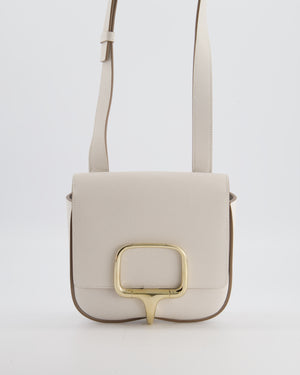 Hermès Mini Della Cavalleria Bag in Beton Epsom Leather and Gold Hardware
