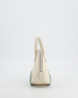 *SUPER RARE* Hermès Bolide on Wheels Bag in Craie Epsom Leather with Vert Vertigo Wheels and Palladium Hardware