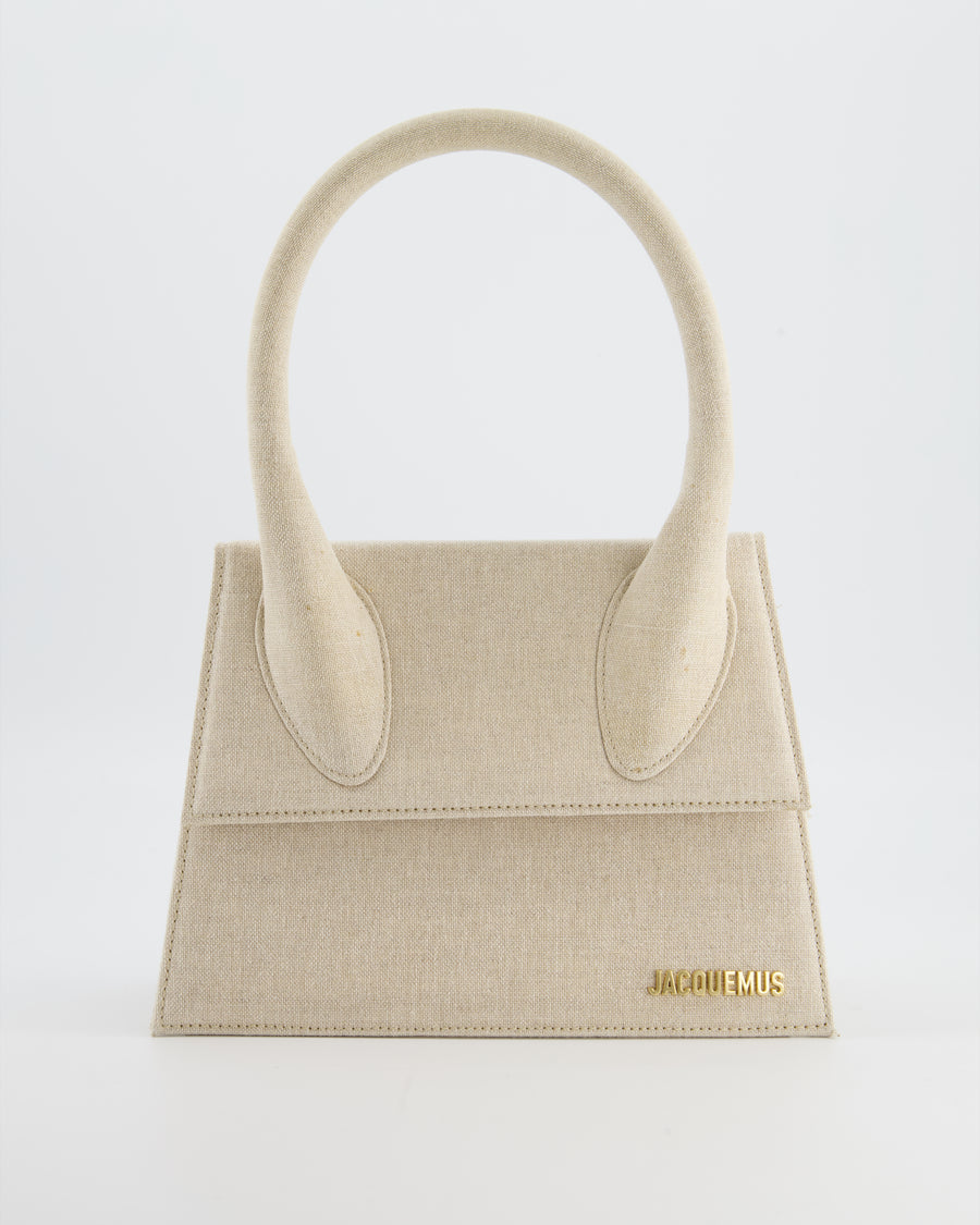 Jacquemus Beige "Le Chiquito" Large Canvas Bag