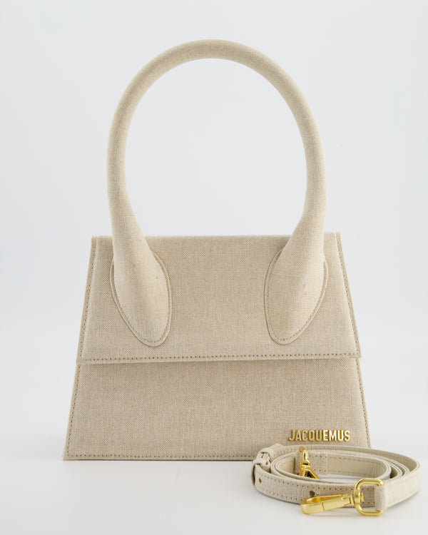 Jacquemus Beige "Le Chiquito" Large Canvas Bag
