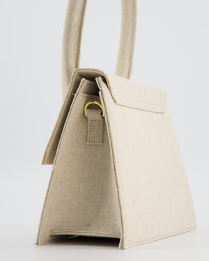 Jacquemus Beige "Le Chiquito" Large Canvas Bag