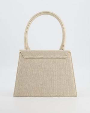 Jacquemus Beige "Le Chiquito" Large Canvas Bag
