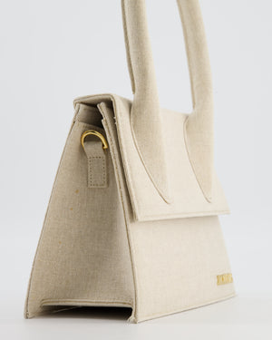 Jacquemus Beige "Le Chiquito" Large Canvas Bag