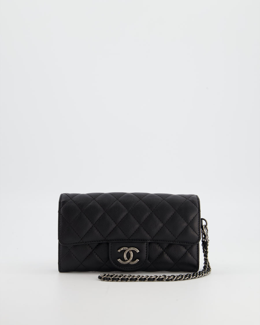 Chanel Black Wallet in Caviar Leather with Ruthenium Hardware