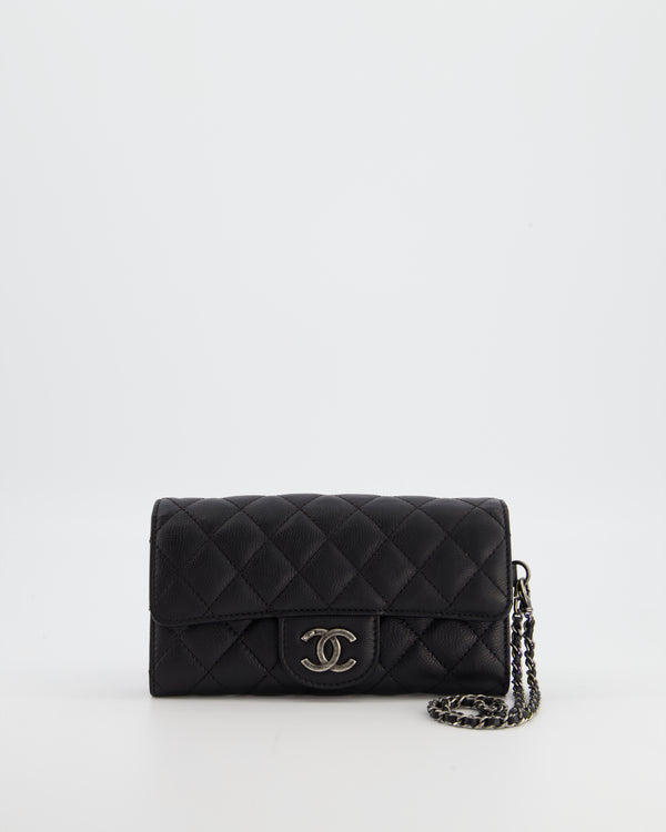 Chanel Black Wallet in Caviar Leather with Ruthenium Hardware