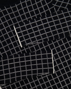 Hermès Black and White Cashmere Checkered High Neck Jumper Size FR 34 (UK 6) RRP £1,500