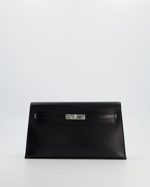 *HOT* Hermès Kelly Elan Bag in Noir Box Leather with Palladium Hardware