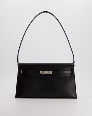 *HOT* Hermès Kelly Elan Bag in Noir Box Leather with Palladium Hardware