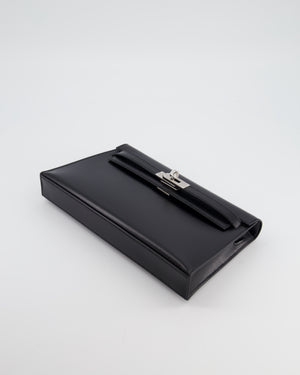 *HOT* Hermès Kelly Elan Bag in Noir Box Leather with Palladium Hardware