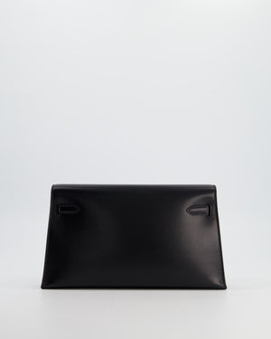 *HOT* Hermès Kelly Elan Bag in Noir Box Leather with Palladium Hardware