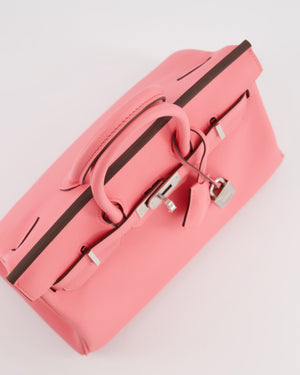Hermès Birkin 25 Retourne Bag in Rose Azalee Swift Leather with Palladium Hardware