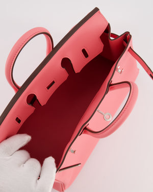 Hermès Birkin 25 Retourne Bag in Rose Azalee Swift Leather with Palladium Hardware