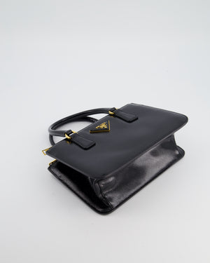 Prada Black Small Galleria Bag in Patent Saffiano Leather with Gold Hardware RRP £3,350