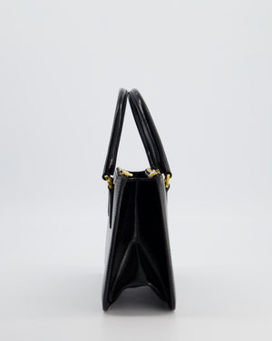Prada Black Small Galleria Bag in Patent Saffiano Leather with Gold Hardware RRP £3,350