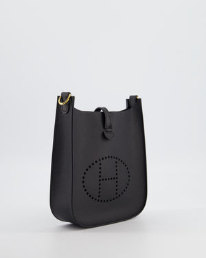 Hermès Black Mini Evelyne Sellier Bag in Epsom Leather with Gold Hardware