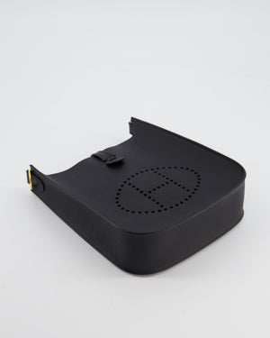 Hermès Black Mini Evelyne Sellier Bag in Epsom Leather with Gold Hardware