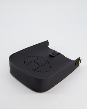 Hermès Black Mini Evelyne Sellier Bag in Epsom Leather with Gold Hardware