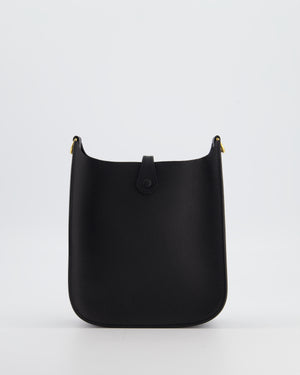 Hermès Black Mini Evelyne Sellier Bag in Epsom Leather with Gold Hardware