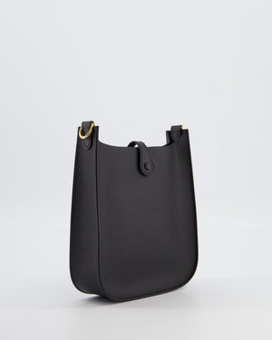 Hermès Black Mini Evelyne Sellier Bag in Epsom Leather with Gold Hardware