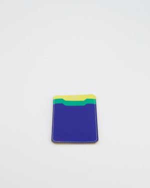 Hermès City 3CC Cardholder in Menthe, Bleu France and Soufre Evercolour Leather