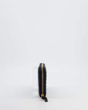 Bottega Veneta Black Intrecciato Long Wallet