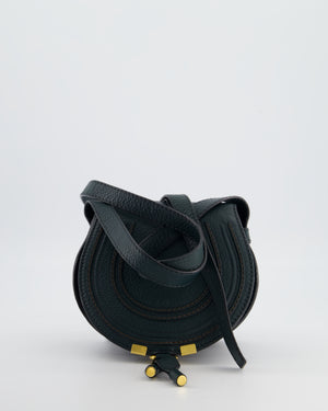 Chloé Forest Green Marcie Cross Body Bag with Gold Hardware