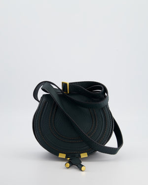 Chloé Forest Green Marcie Cross Body Bag with Gold Hardware