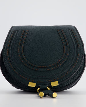 Chloé Forest Green Marcie Cross Body Bag with Gold Hardware
