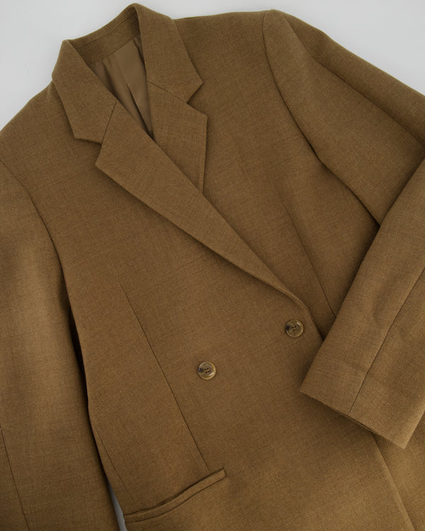 Toteme Brown Oversized Double-Breasted Blazer Size FR 36 (UK 8)