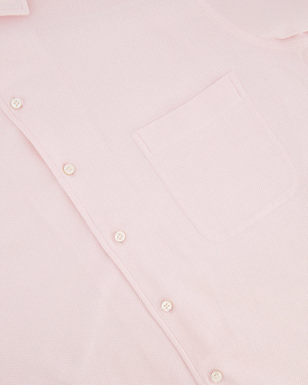 Loro Piana Pink Button Down Shirt with Front Pocket Detail Size M (UK 10)