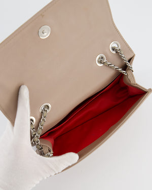 Chanel Light Mauve Lipstick Wallet on Chain Bag with Multi-Coloured CC Logo in Patent Leather with Silver Hardware