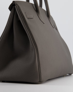 *BEAUTIFUL* Hermès Birkin 35cm Bag in Gris Etain Togo Leather with Gold Hardware