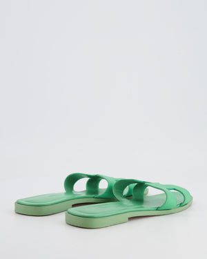 Hermès Oran Sandals in Vert Pomme Epsom Leather Size EU 37 RRP £610