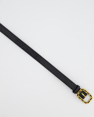 Chanel 95A Collectors Weaved Chain Buckle Belt with Logo Detail Size 70cm