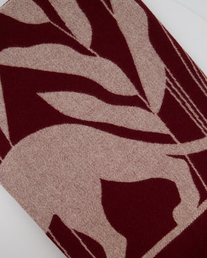 Cartier Red Panthère Merino Wool and Cashmere Blend Blanket