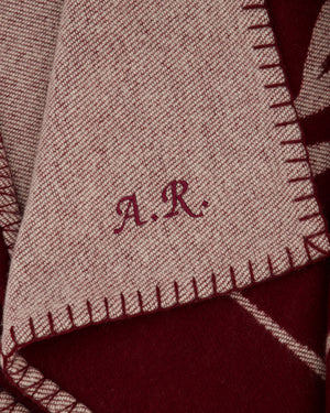 Cartier Red Panthère Merino Wool and Cashmere Blend Blanket
